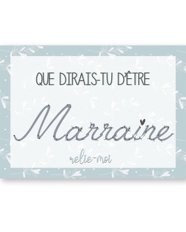 Carte à relier Marraine - Eden