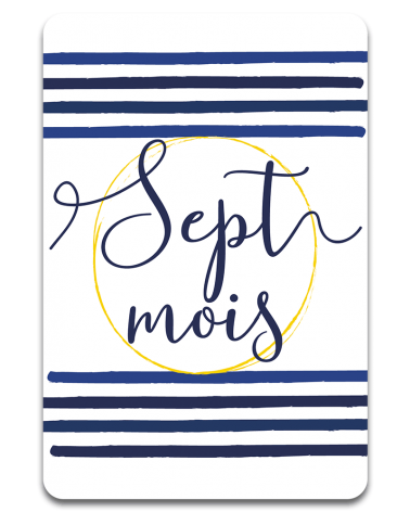 Cartes Etape Marin - Recto - 7 mois