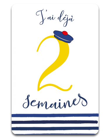 Cartes Etape Marin - Recto - 2 semaines