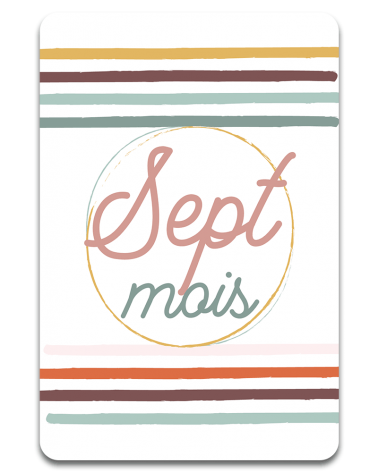Cartes Etape Milo - Recto - 7 mois